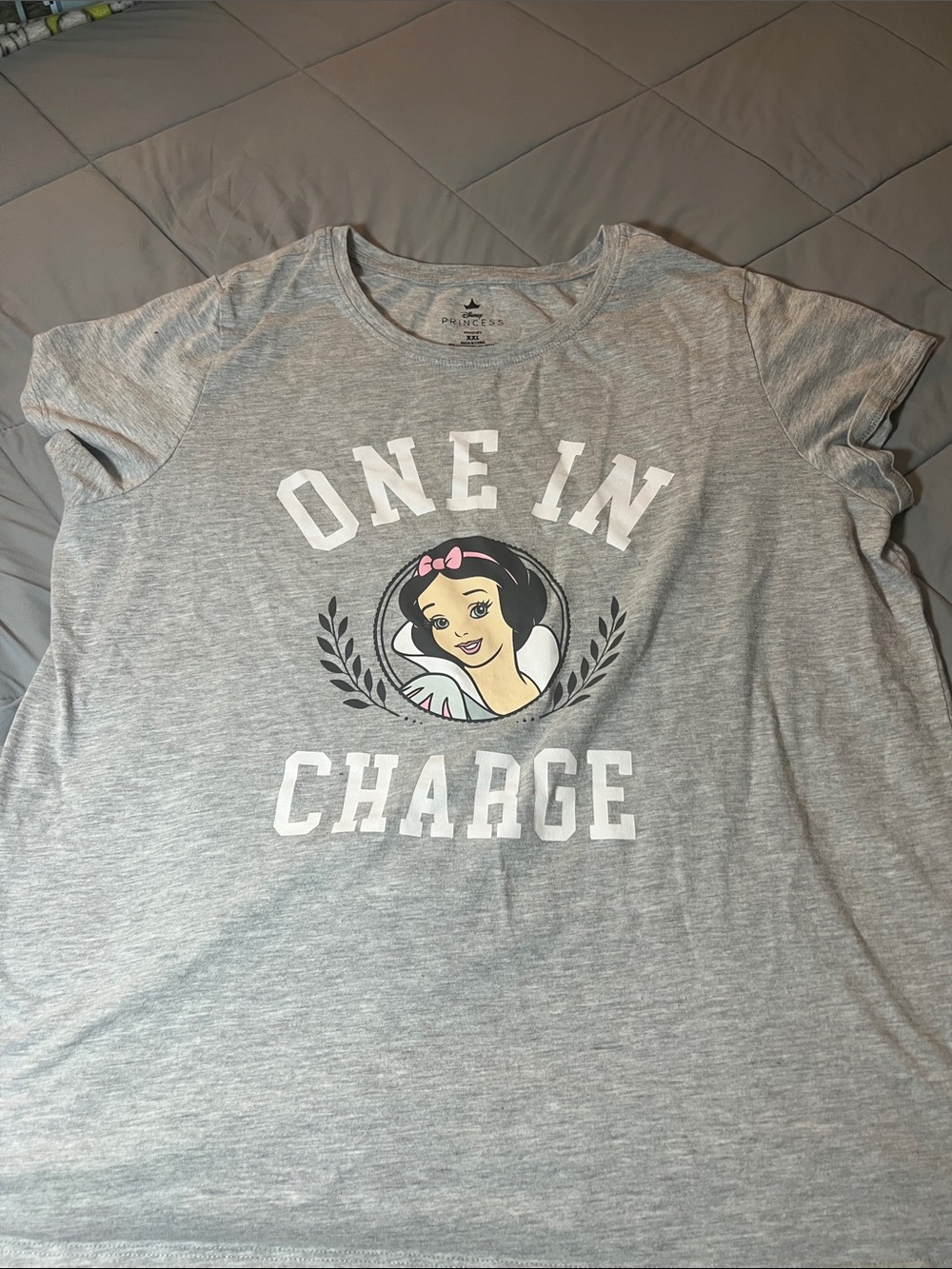 Disney Grey 'One In Charge' Snow White Graphic Tee